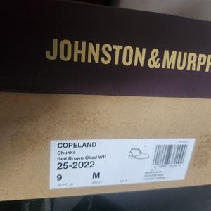 Johnson & Murphy Copeland chukka red brown